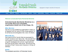 Tablet Screenshot of extendedhandswwm.org
